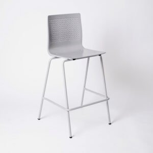 Taburete Anana caño blanco